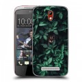 Дизайнерский пластиковый чехол для HTC Desire 500 Нуарные листья