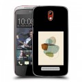 Дизайнерский пластиковый чехол для HTC Desire 500 Стильные абстракции