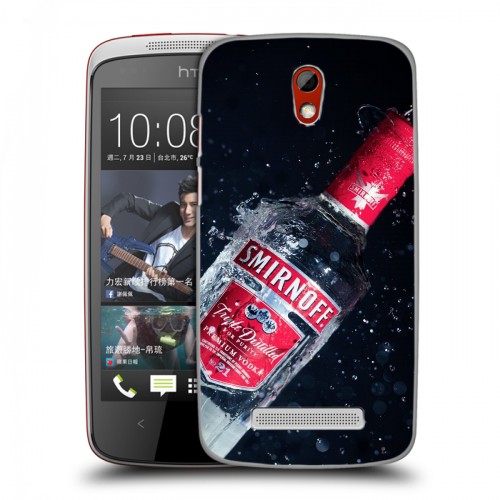 Дизайнерский пластиковый чехол для HTC Desire 500 Smirnoff