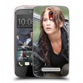 Дизайнерский пластиковый чехол для HTC Desire 500 Дженнифер Лоуренс