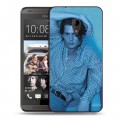 Дизайнерский пластиковый чехол для HTC Desire 700 Джонни Депп