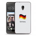 Дизайнерский пластиковый чехол для HTC Desire 700 Флаг Германии