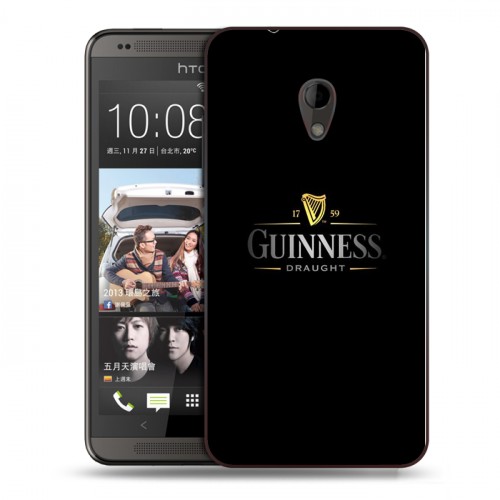 Дизайнерский пластиковый чехол для HTC Desire 700 Guinness
