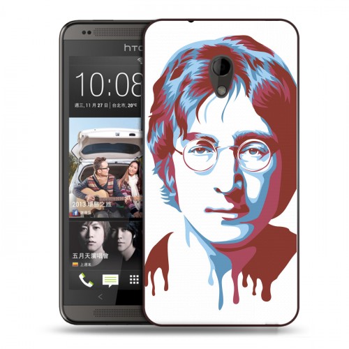 Дизайнерский пластиковый чехол для HTC Desire 700 Джон Леннон