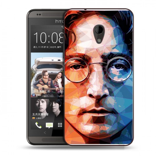 Дизайнерский пластиковый чехол для HTC Desire 700 Джон Леннон
