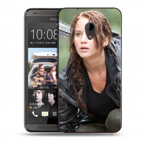 Дизайнерский пластиковый чехол для HTC Desire 700 Дженнифер Лоуренс