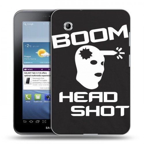 Дизайнерский силиконовый чехол для Samsung Galaxy Tab 2 7.0 Counter-strike