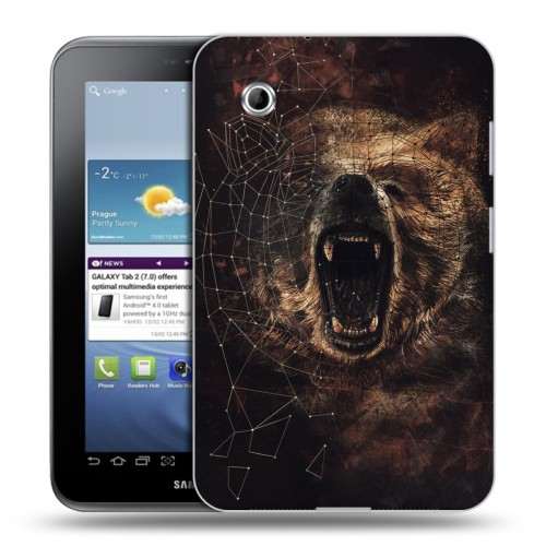 Дизайнерский силиконовый чехол для Samsung Galaxy Tab 2 7.0 Коллаж с животными