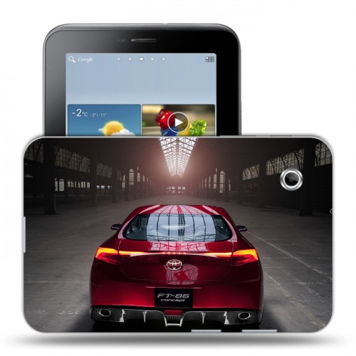 Дизайнерский силиконовый чехол для Samsung Galaxy Tab 2 7.0 Toyota 