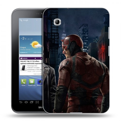 Дизайнерский силиконовый чехол для Samsung Galaxy Tab 2 7.0 Сорвиголова