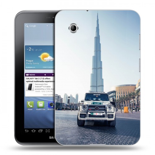Дизайнерский силиконовый чехол для Samsung Galaxy Tab 2 7.0 дубаи