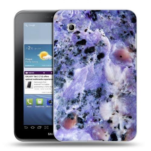 Дизайнерский силиконовый чехол для Samsung Galaxy Tab 2 7.0 Мрамор текстура