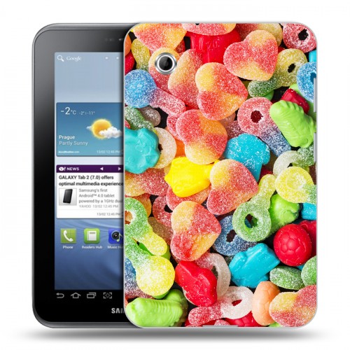 Дизайнерский силиконовый чехол для Samsung Galaxy Tab 2 7.0 Сладости