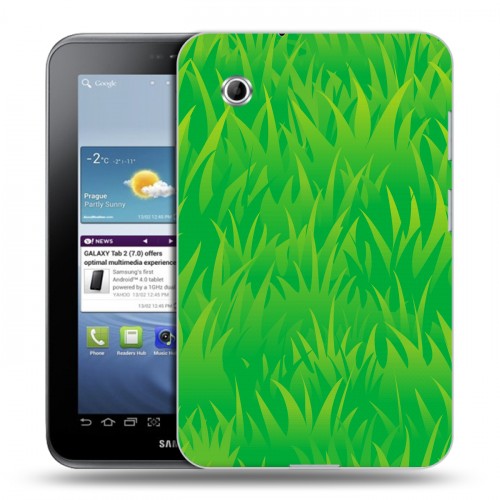 Дизайнерский силиконовый чехол для Samsung Galaxy Tab 2 7.0 Трава