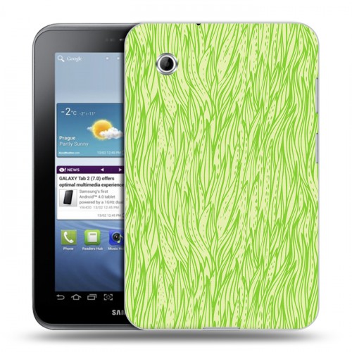 Дизайнерский силиконовый чехол для Samsung Galaxy Tab 2 7.0 Трава