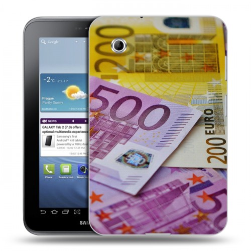 Дизайнерский силиконовый чехол для Samsung Galaxy Tab 2 7.0 Текстуры денег