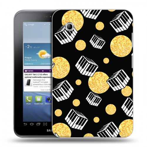 Дизайнерский силиконовый чехол для Samsung Galaxy Tab 2 7.0 Дизайнерское пианино