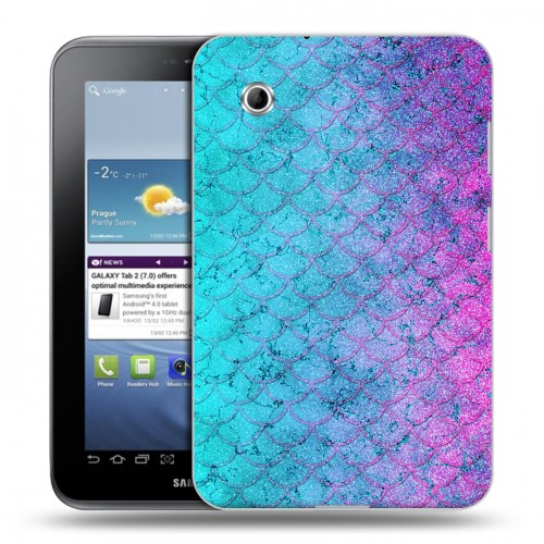 Дизайнерский силиконовый чехол для Samsung Galaxy Tab 2 7.0 Чешуя
