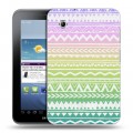 Дизайнерский силиконовый чехол для Samsung Galaxy Tab 2 7.0 Тренд Микс
