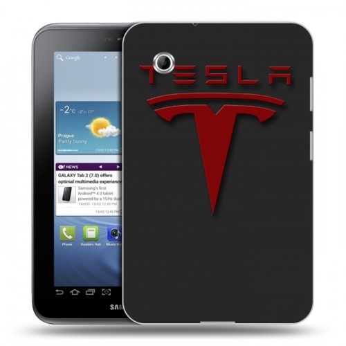 Дизайнерский силиконовый чехол для Samsung Galaxy Tab 2 7.0 Tesla