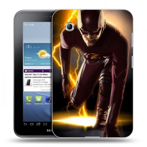 Дизайнерский силиконовый чехол для Samsung Galaxy Tab 2 7.0 флэш