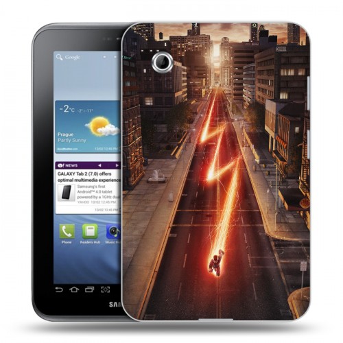 Дизайнерский силиконовый чехол для Samsung Galaxy Tab 2 7.0 флэш