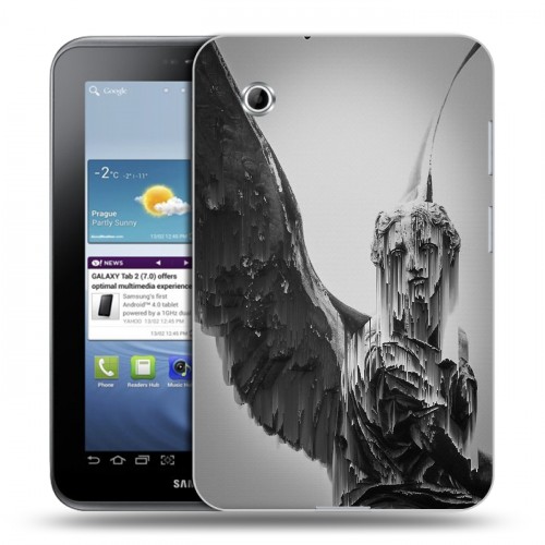 Дизайнерский силиконовый чехол для Samsung Galaxy Tab 2 7.0 Неоновая Греция