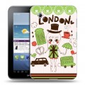 Дизайнерский силиконовый чехол для Samsung Galaxy Tab 2 7.0 Городские символы