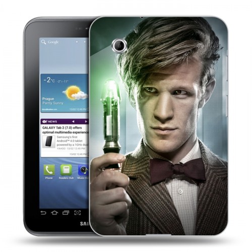 Дизайнерский силиконовый чехол для Samsung Galaxy Tab 2 7.0 Доктор кто