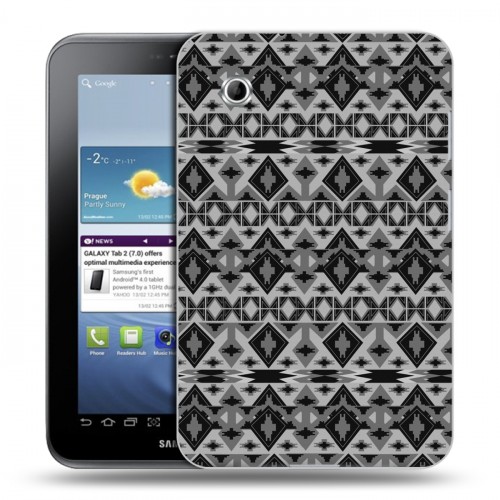 Дизайнерский силиконовый чехол для Samsung Galaxy Tab 2 7.0 Ацтек камуфляж
