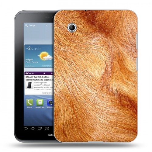 Дизайнерский силиконовый чехол для Samsung Galaxy Tab 2 7.0 Текстуры мехов