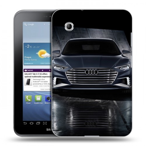 Дизайнерский силиконовый чехол для Samsung Galaxy Tab 2 7.0 Audi