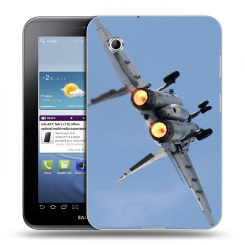 Дизайнерский силиконовый чехол для Samsung Galaxy Tab 2 7.0 Самолеты