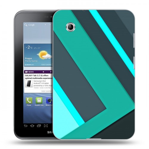 Дизайнерский силиконовый чехол для Samsung Galaxy Tab 2 7.0 Геометрия радости