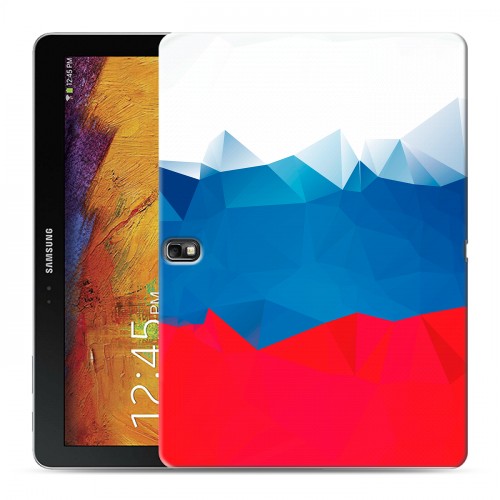 Дизайнерский силиконовый чехол для Samsung Galaxy Note 10.1 2014 editon Российский флаг