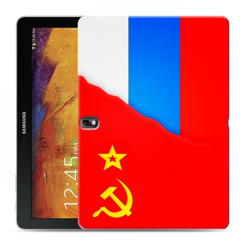 Дизайнерский силиконовый чехол для Samsung Galaxy Note 10.1 2014 editon Флаг СССР 