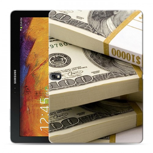 Дизайнерский силиконовый чехол для Samsung Galaxy Note 10.1 2014 editon Текстуры денег