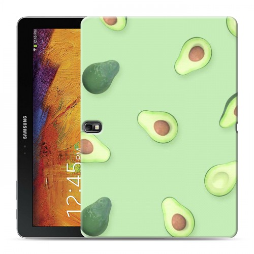 Дизайнерский силиконовый чехол для Samsung Galaxy Note 10.1 2014 editon Веселое авокадо