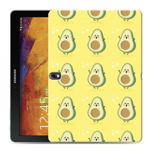 Дизайнерский силиконовый чехол для Samsung Galaxy Note 10.1 2014 editon Веселое авокадо