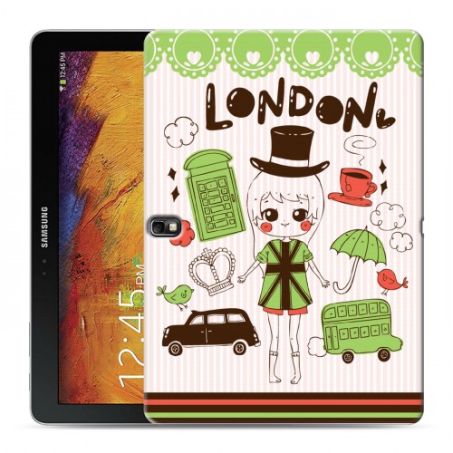 Дизайнерский силиконовый чехол для Samsung Galaxy Note 10.1 2014 editon Городские символы