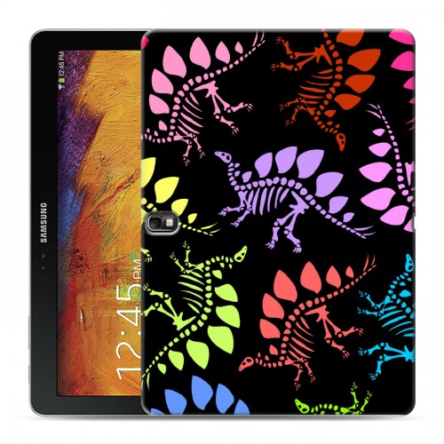 Дизайнерский силиконовый чехол для Samsung Galaxy Note 10.1 2014 editon Узоры динозавров