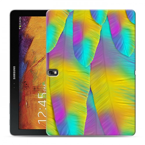 Дизайнерский силиконовый чехол для Samsung Galaxy Note 10.1 2014 editon Контрастные перья