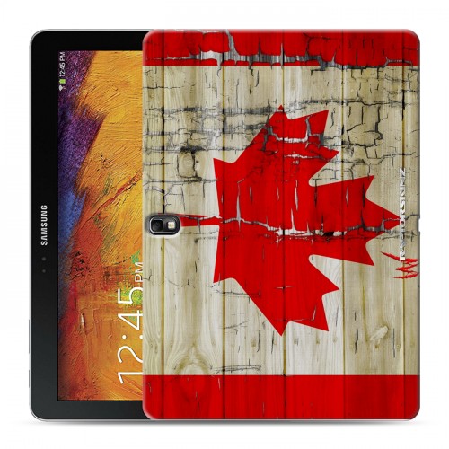 Дизайнерский силиконовый чехол для Samsung Galaxy Note 10.1 2014 editon Флаг Канады