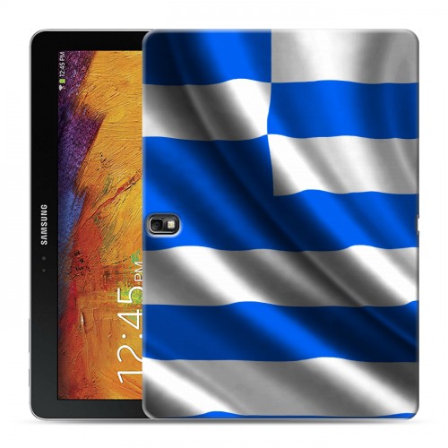 Дизайнерский силиконовый чехол для Samsung Galaxy Note 10.1 2014 editon Флаг Греции