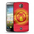 Дизайнерский пластиковый чехол для Acer Liquid S2 флаг Киргизии