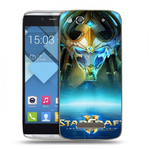 Дизайнерский пластиковый чехол для Alcatel One Touch Idol Alpha Starcraft