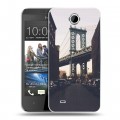 Дизайнерский пластиковый чехол для HTC Desire 300 Нью-Йорк