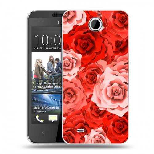 Дизайнерский пластиковый чехол для HTC Desire 300 Органические цветы