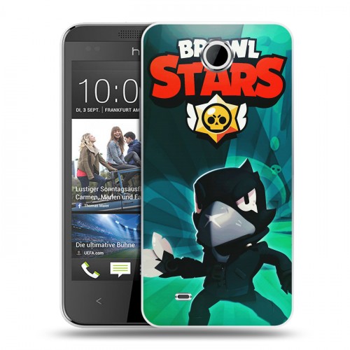 Дизайнерский пластиковый чехол для HTC Desire 300 Brawl Stars