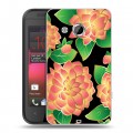 Дизайнерский пластиковый чехол для HTC Desire 200 Люксовые цветы